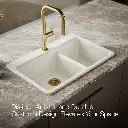 Kohler 8669-1A2-96 Riverby Offset Top Mount Sink