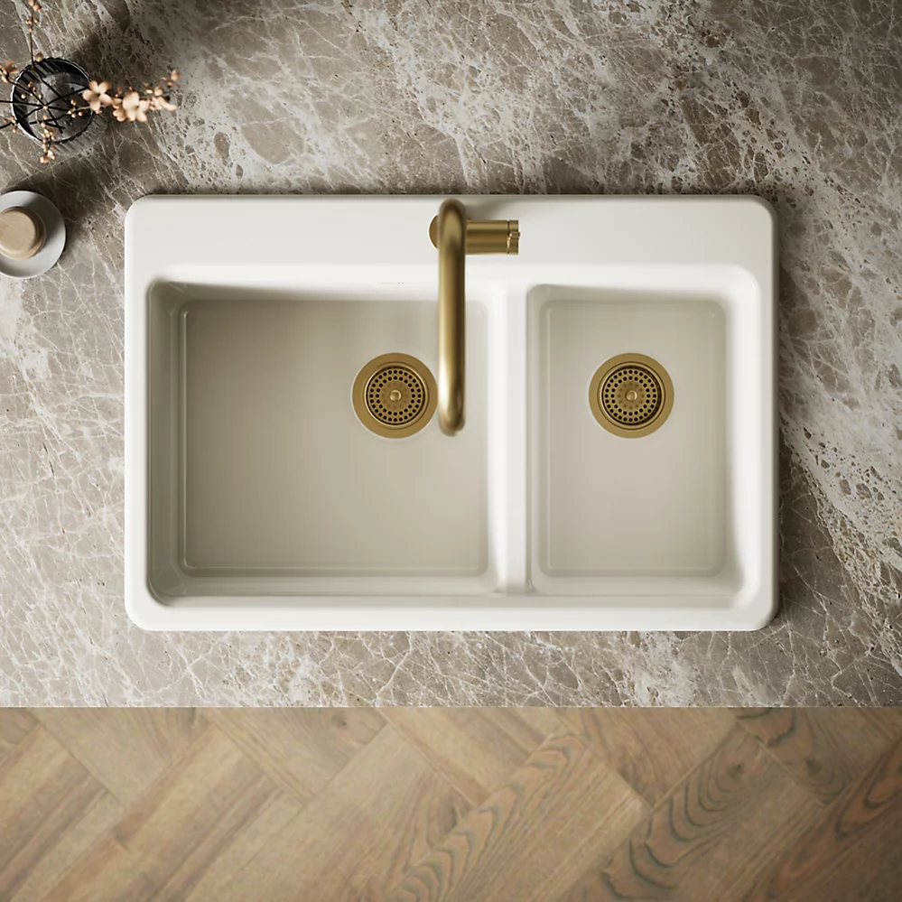 Kohler 8669-1A2-96 Riverby Offset Top Mount Sink
