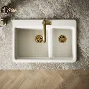 Kohler 8669-1A2-96 Riverby Offset Top Mount Sink