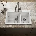 Kohler 8669-3A1-0 Riverby Offset Top Mount Sink