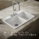 Kohler 8669-3A1-0 Riverby Offset Top Mount Sink