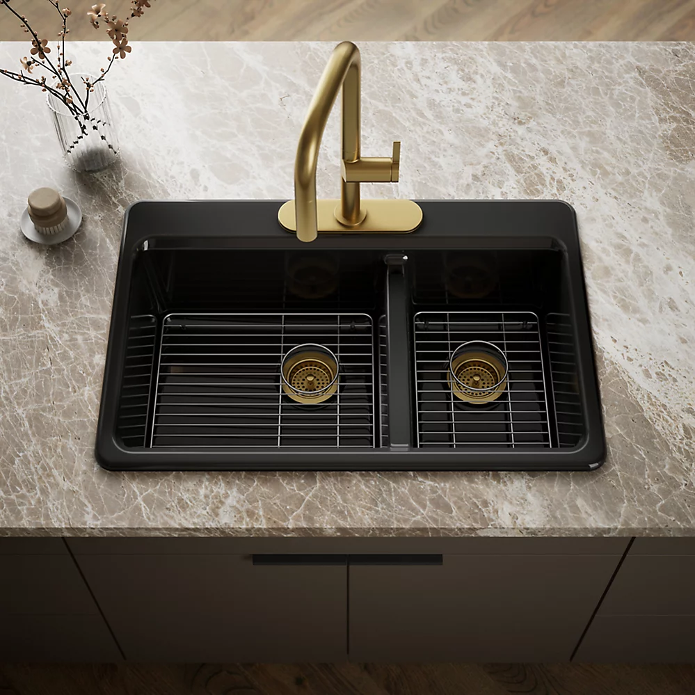 Kohler 8669-3A1-7 Riverby Offset Top Mount Sink