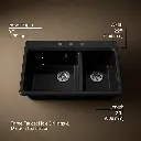 Kohler 8669-3A1-7 Riverby Offset Top Mount Sink