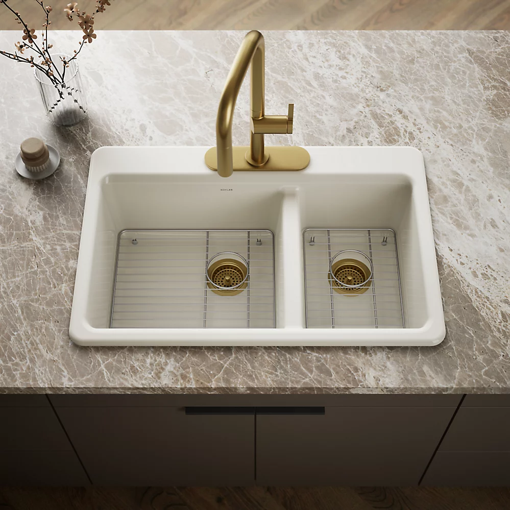 Kohler 8669-3A1-96 Riverby Offset Top Mount Sink
