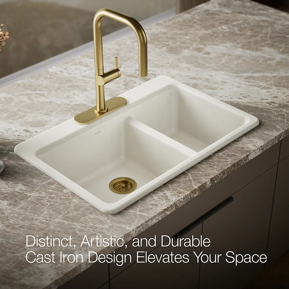 Kohler 8669-3A1-96 Riverby Offset Top Mount Sink