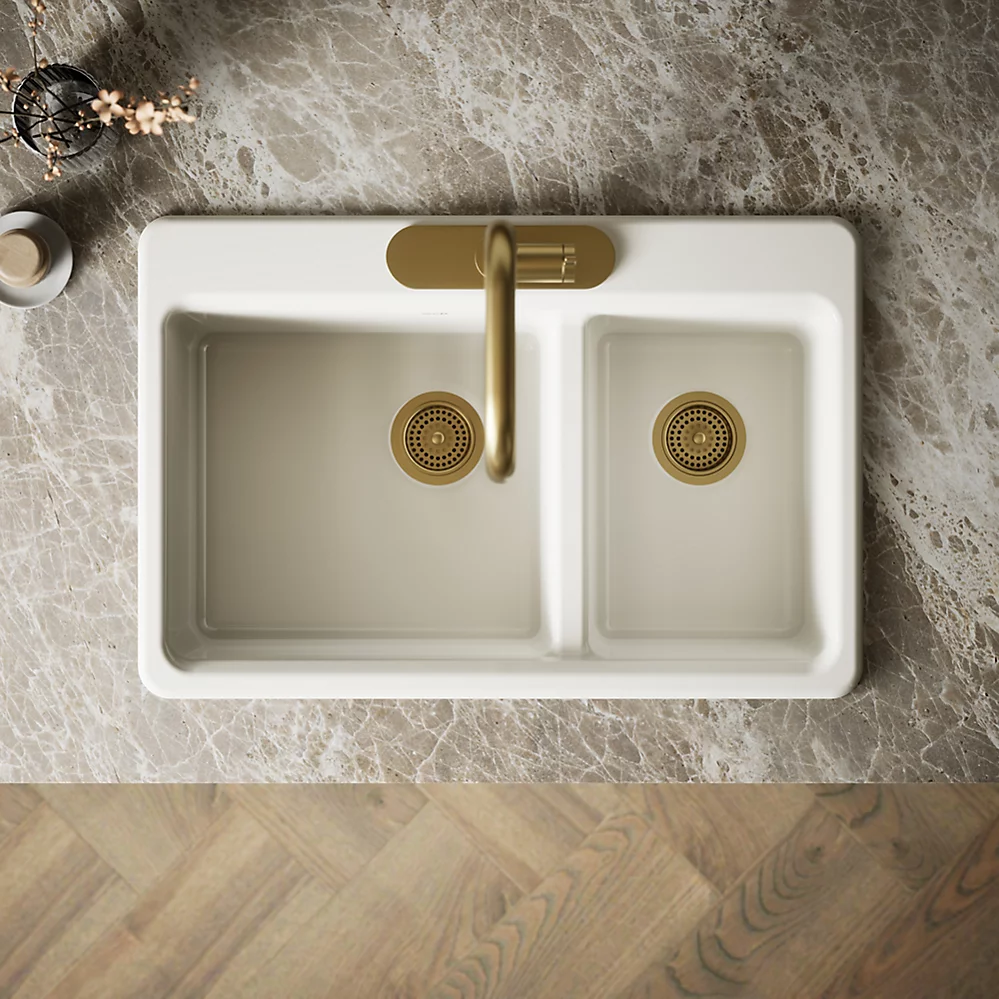 Kohler 8669-3A1-96 Riverby Offset Top Mount Sink