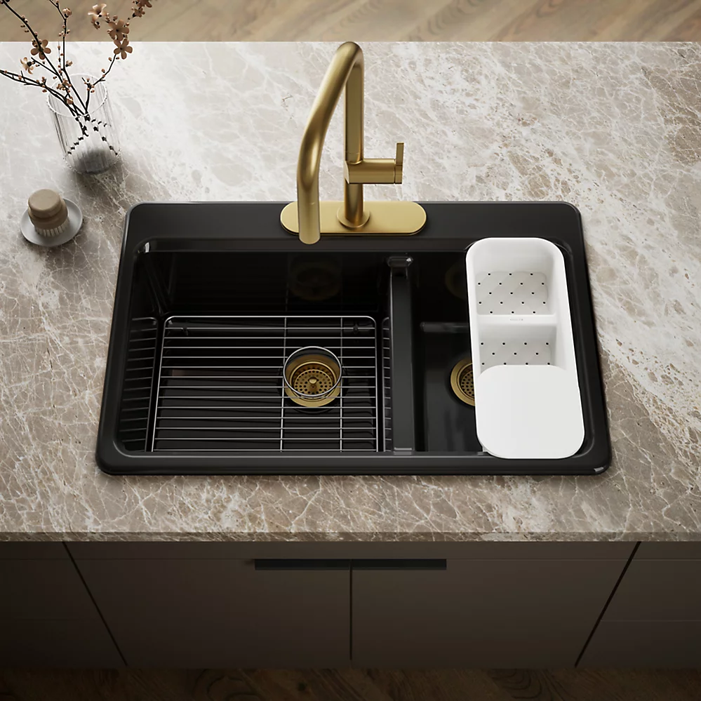 Kohler 8669-3A2-7 Riverby Offset Top Mount Sink