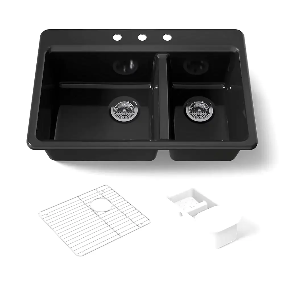 Kohler 8669-3A2-7 Riverby Offset Top Mount Sink