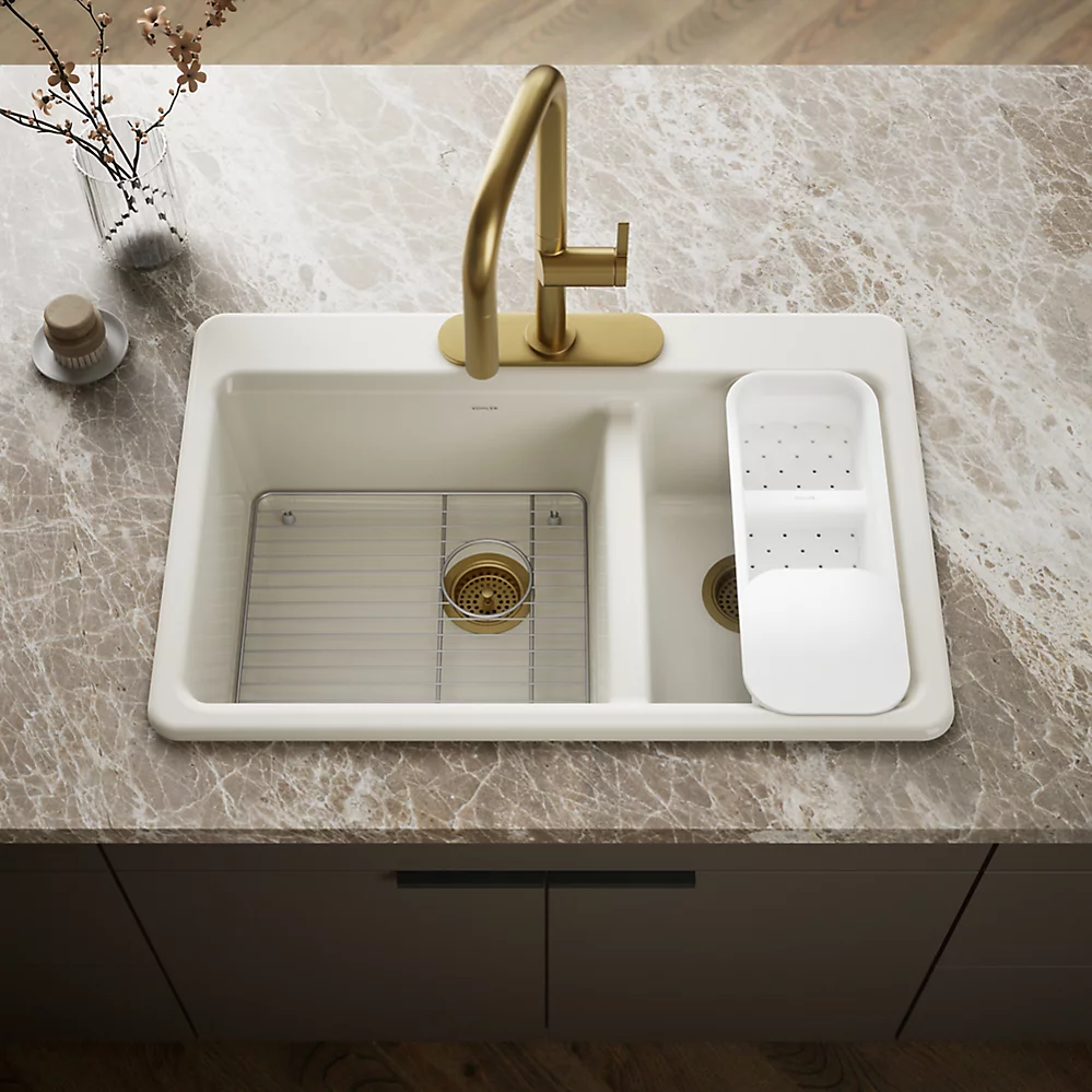 Kohler 8669-3A2-96 Riverby Offset Top Mount Sink