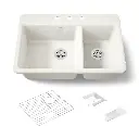 Kohler 8669-3A2-96 Riverby Offset Top Mount Sink
