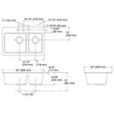 Kohler 8669-3A2-96 Riverby Offset Top Mount Sink