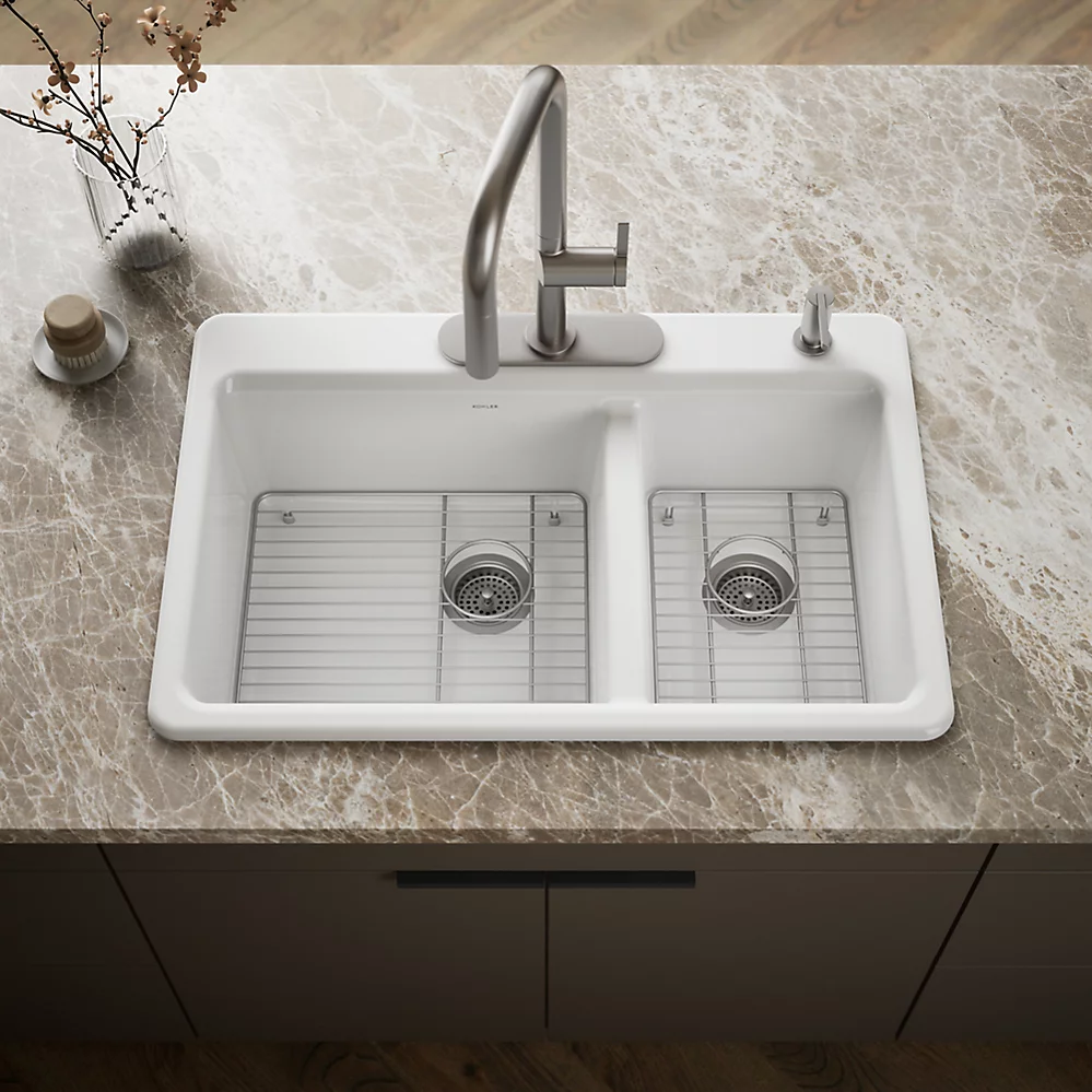 Kohler 8669-4A1-0 Riverby Offset Top Mount Sink