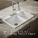Kohler 8669-4A1-0 Riverby Offset Top Mount Sink