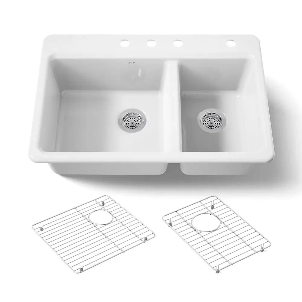Kohler 8669-4A1-0 Riverby Offset Top Mount Sink