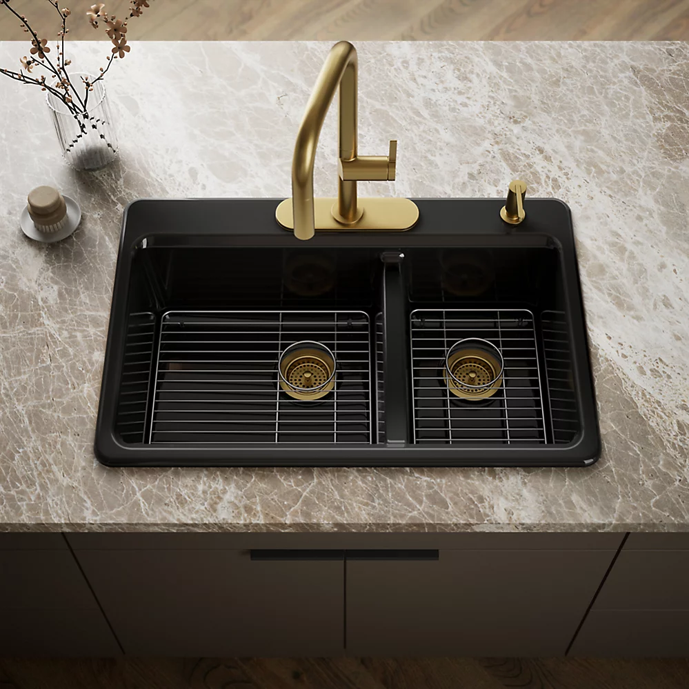Kohler 8669-4A1-7 Riverby Offset Top Mount Sink