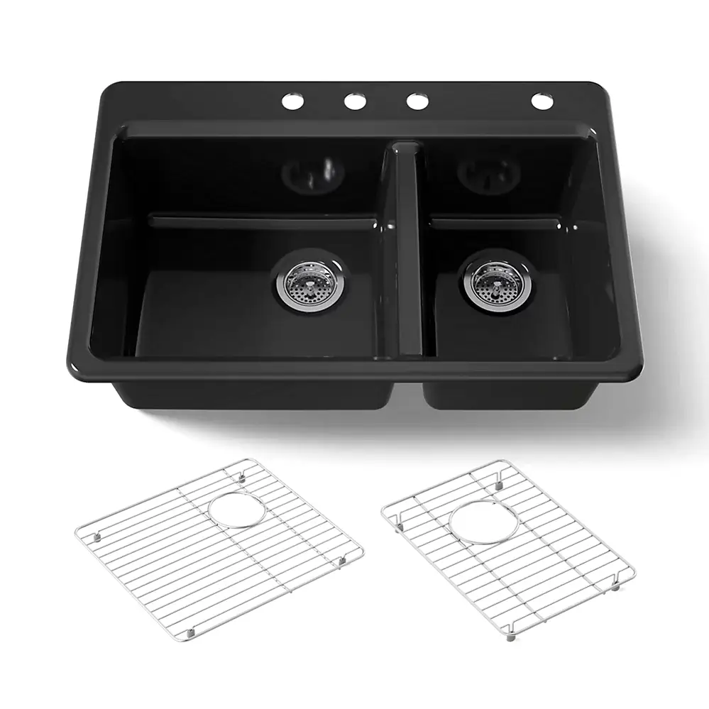 Kohler 8669-4A1-7 Riverby Offset Top Mount Sink