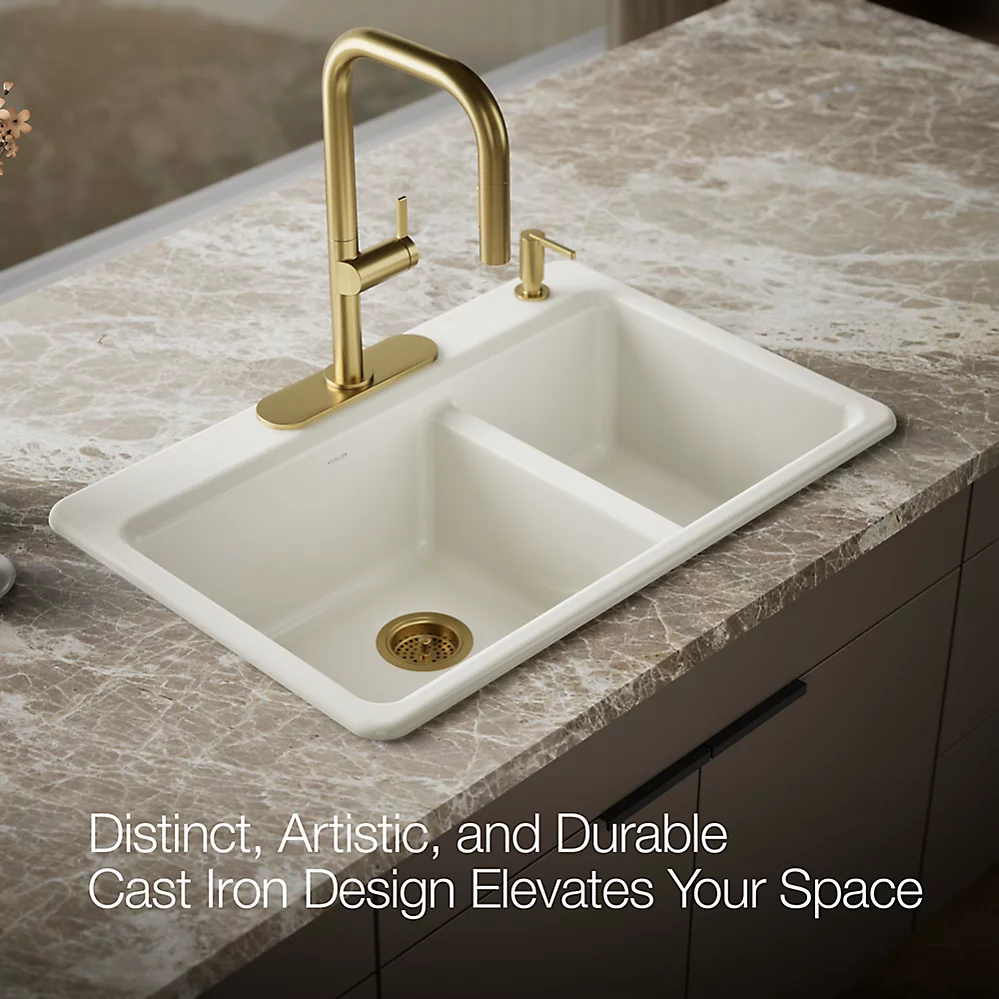 Kohler 8669-4A1-96 Riverby Offset Top Mount Sink