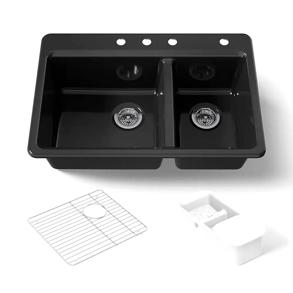 Kohler 8669-4A2-7 Riverby Offset Top Mount Sink