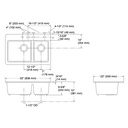 Kohler 8669-4A2-7 Riverby Offset Top Mount Sink