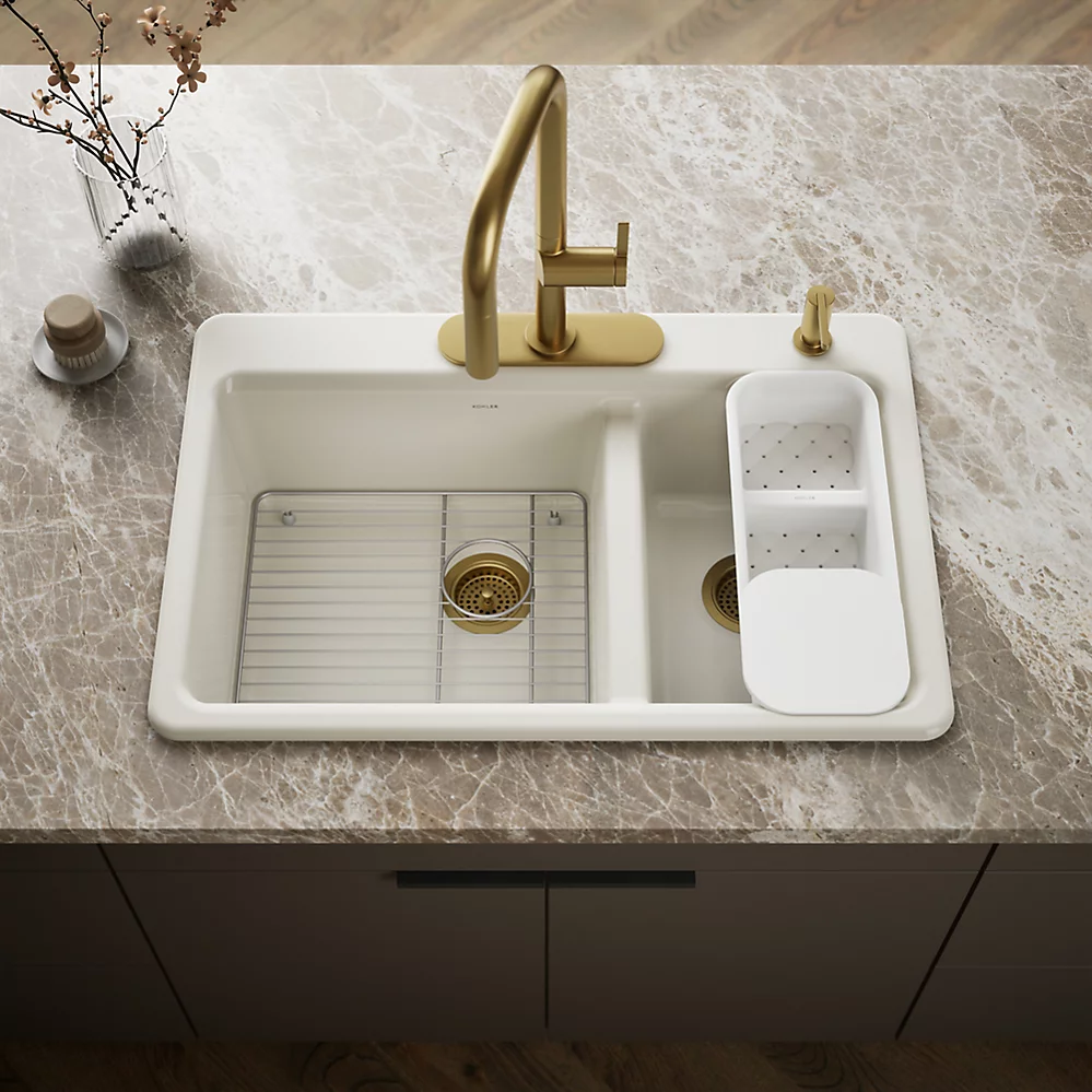 Kohler 8669-4A2-96 Riverby Offset Top Mount Sink