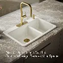 Kohler 8669-4A2-96 Riverby Offset Top Mount Sink