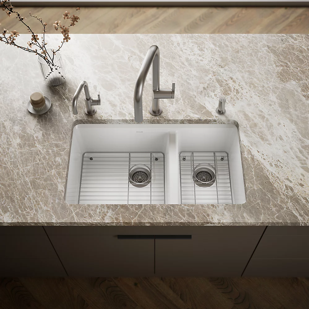 Kohler 8669-5UA1-0 Riverby Offset Undermount Sink