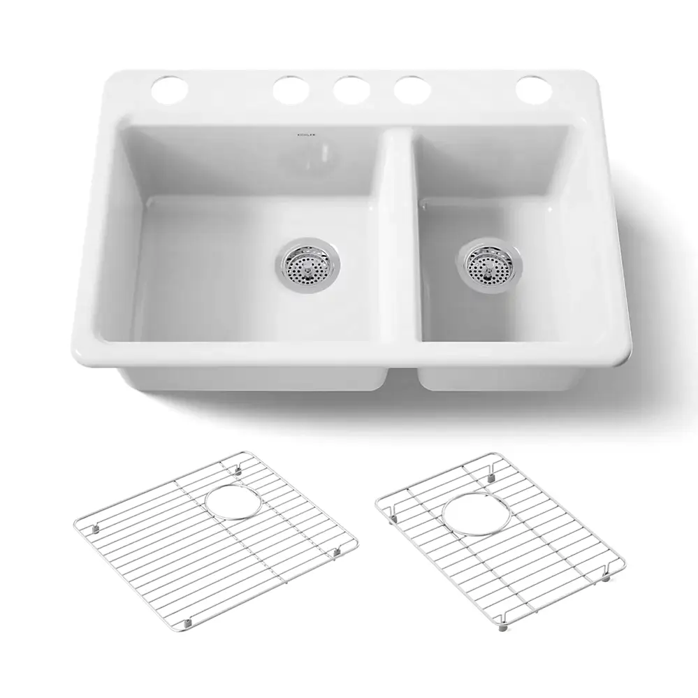 Kohler 8669-5UA1-0 Riverby Offset Undermount Sink