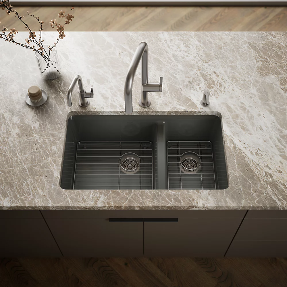 Kohler 8669-5UA1-58 Riverby Offset Undermount Sink