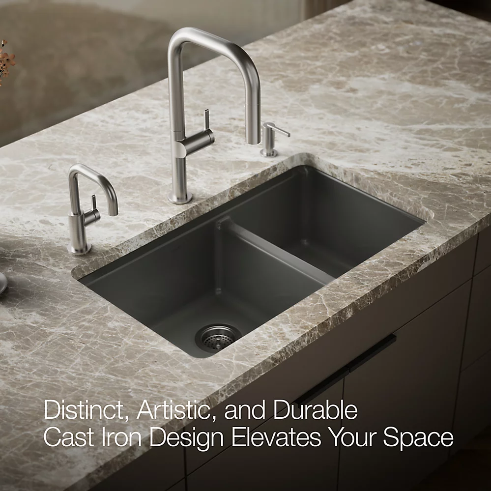 Kohler 8669-5UA1-58 Riverby Offset Undermount Sink