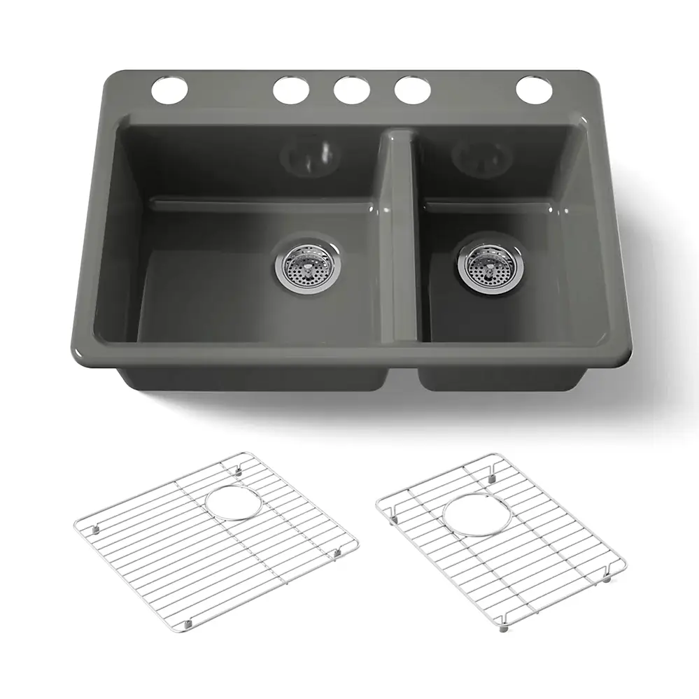 Kohler 8669-5UA1-58 Riverby Offset Undermount Sink