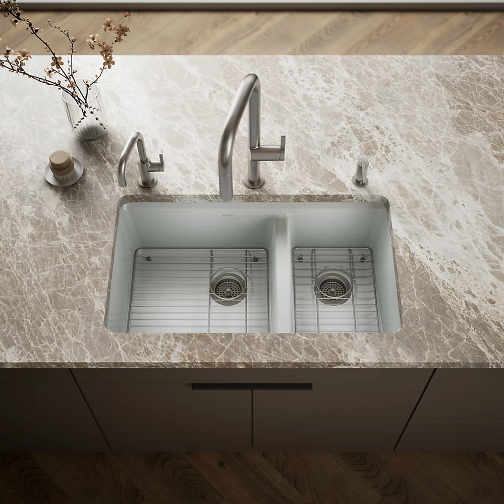Kohler 8669-5UA1-95 Riverby Offset Undermount Sink