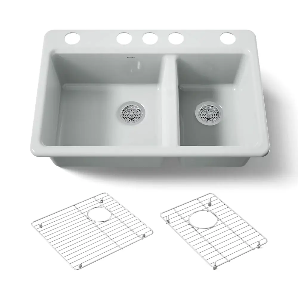 Kohler 8669-5UA1-95 Riverby Offset Undermount Sink