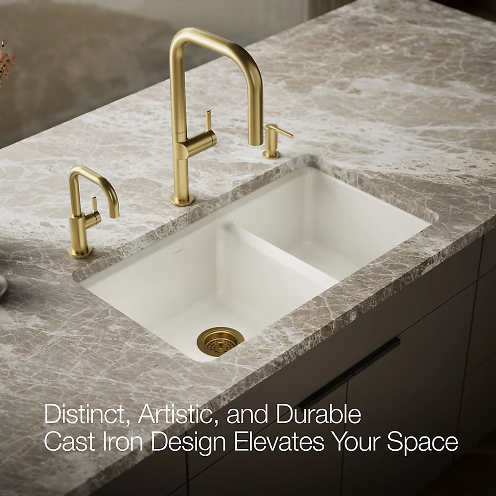 Kohler 8669-5UA1-96 Riverby Offset Undermount Sink
