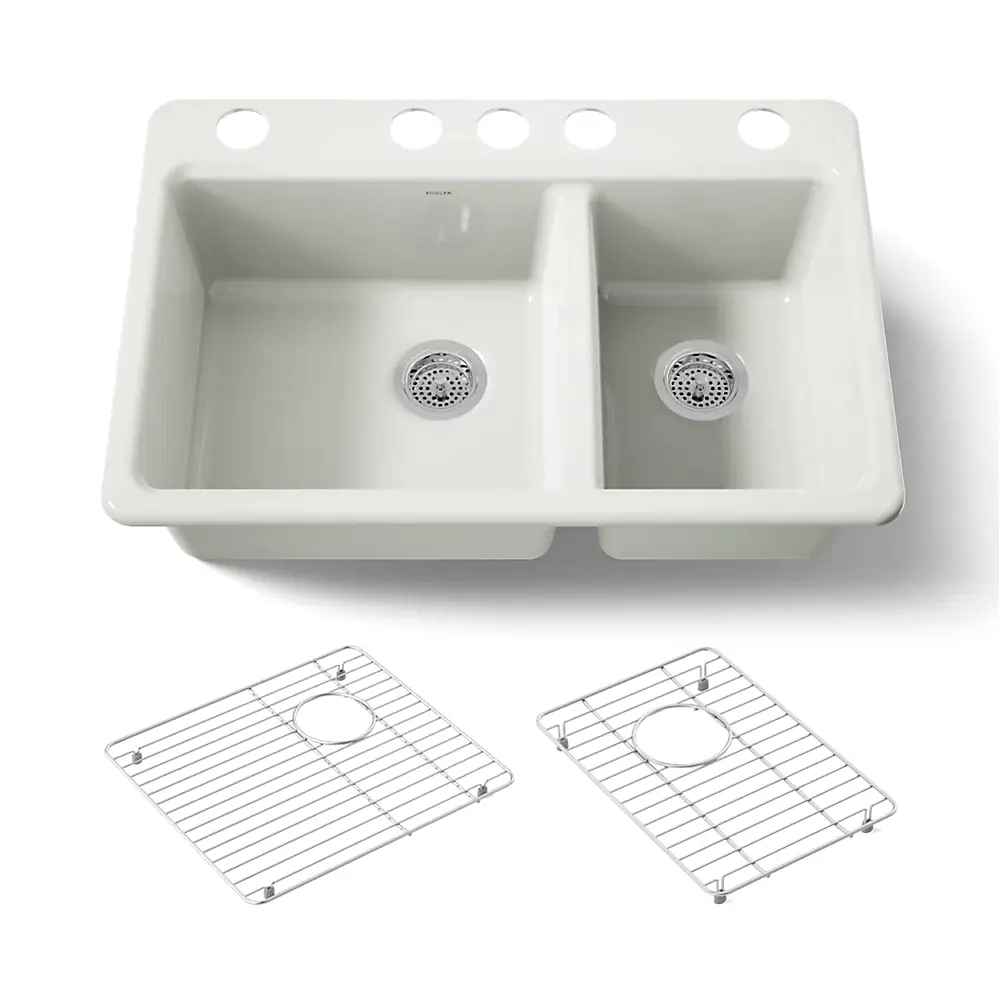 Kohler 8669-5UA1-NY Riverby Offset Undermount Sink
