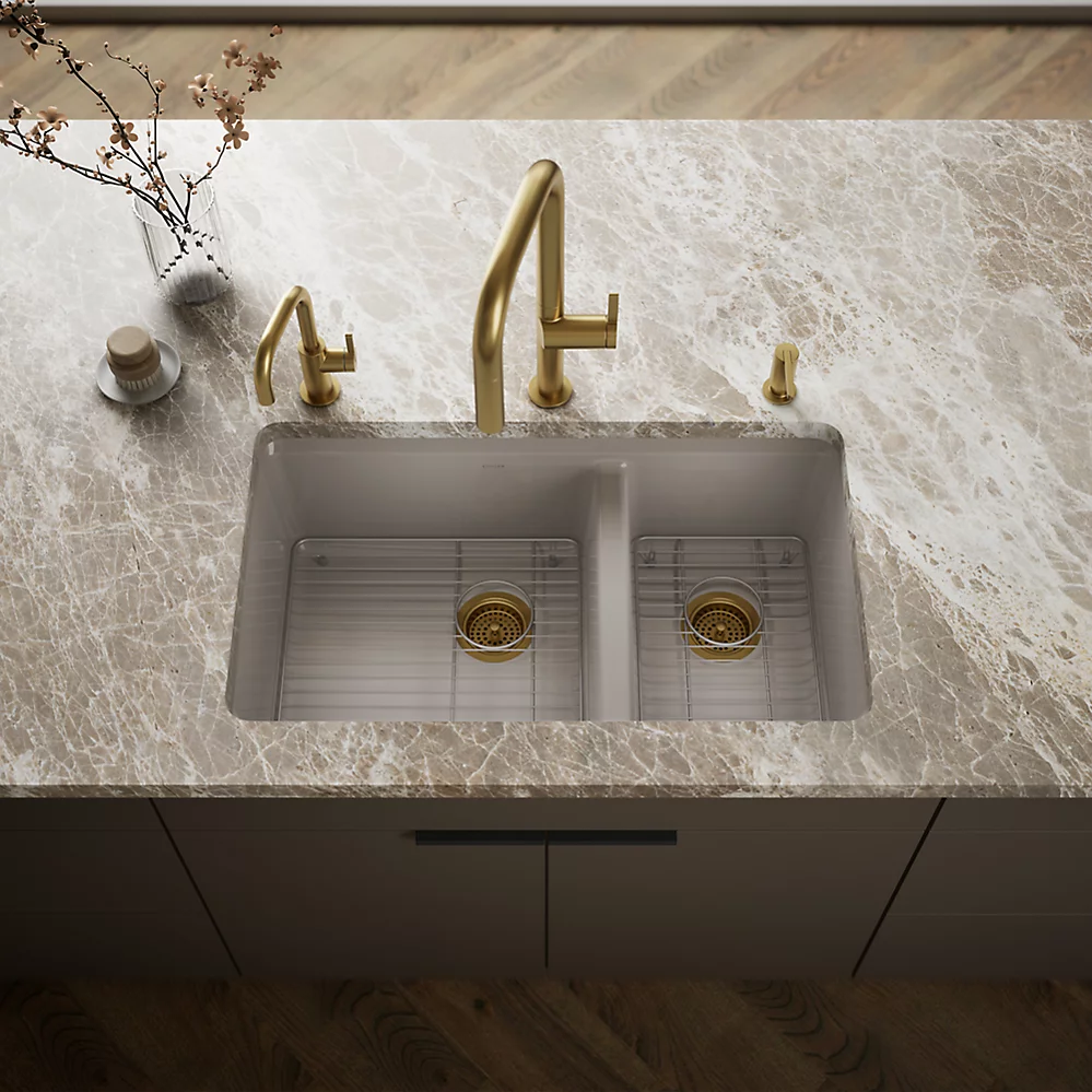 Kohler 8669-5UA1-TRF Riverby Offset Undermount Sink