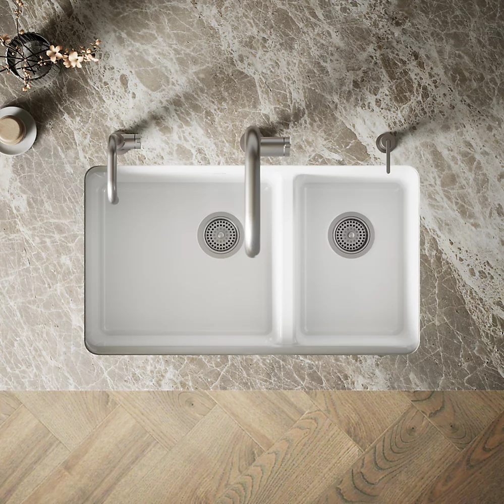 Kohler 8669-5UA3-0 Riverby Offset Undermount Sink