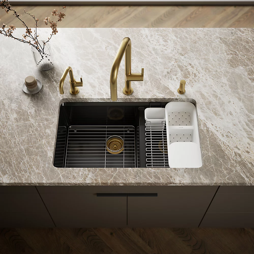 Kohler 8669-5UA3-7 Riverby Offset Undermount Sink