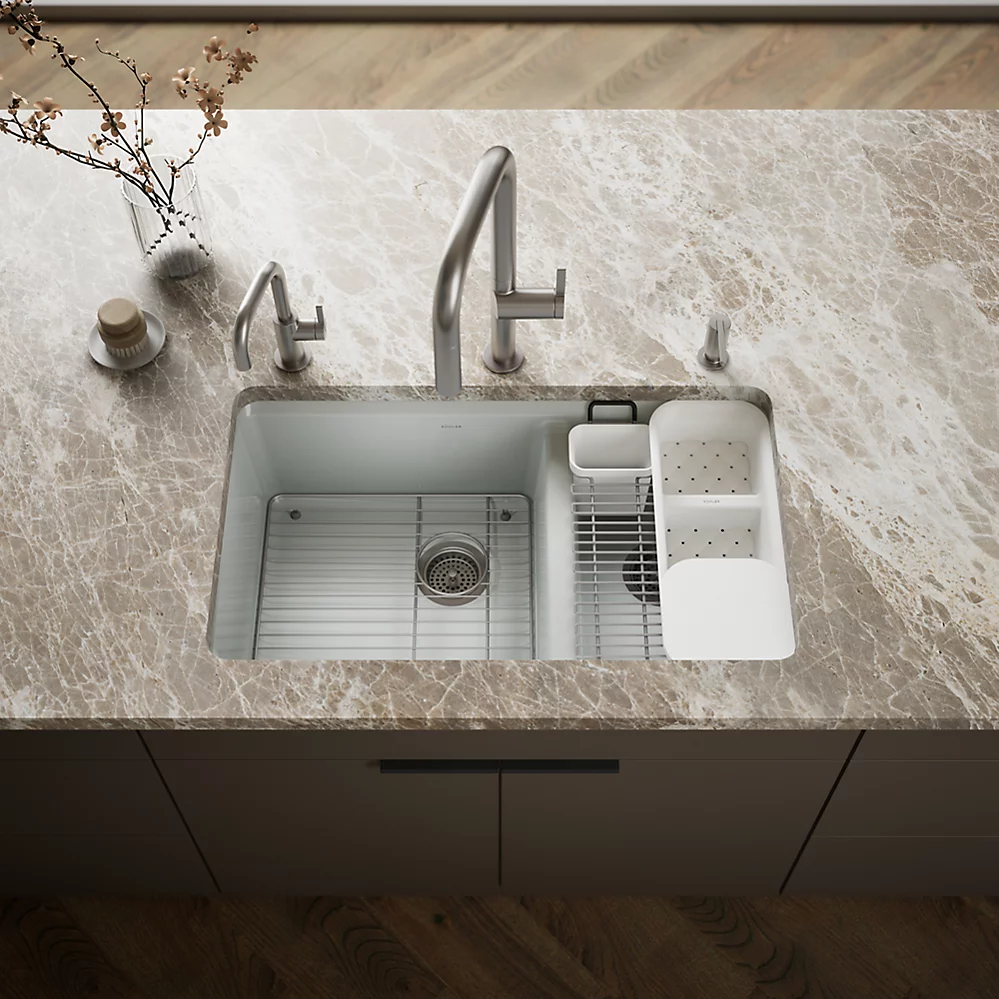Kohler 8669-5UA3-95 Riverby Offset Undermount Sink