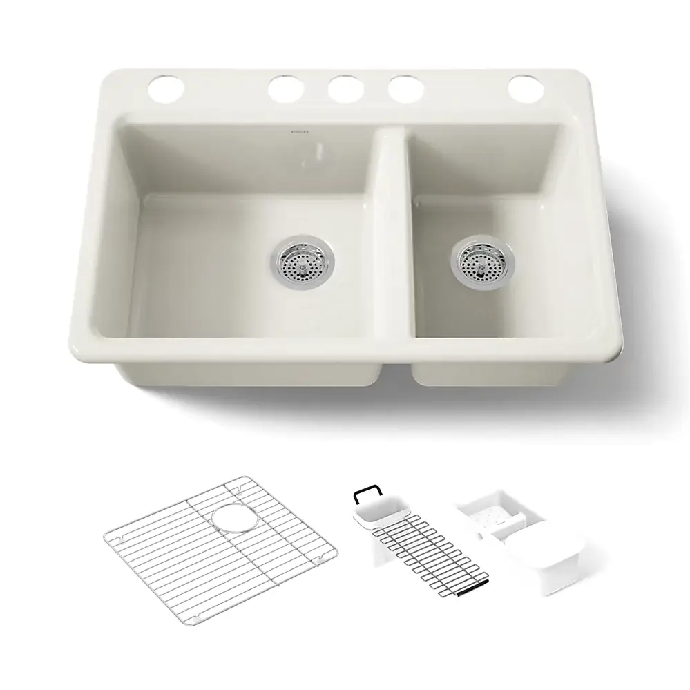 Kohler 8669-5UA3-96 Riverby Offset Undermount Sink