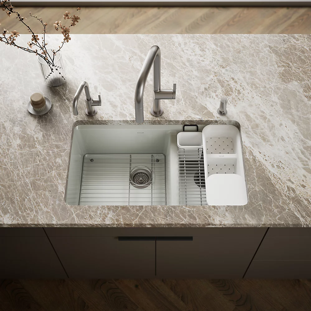 Kohler 8669-5UA3-FF Riverby Offset Undermount Sink