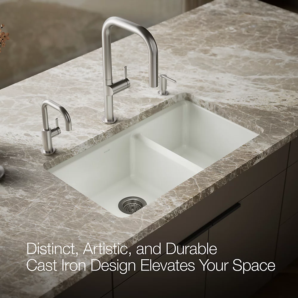 Kohler 8669-5UA3-NY Riverby Offset Undermount Sink