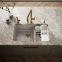 Kohler 8669-5UA3-TRF Riverby Offset Undermount Sink