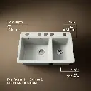 Kohler 8669-5UPC-NY Riverby Offset Undermount Sink