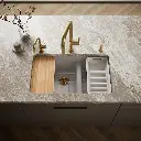 Kohler 8669-5UPC-TRF Riverby Offset Undermount Sink