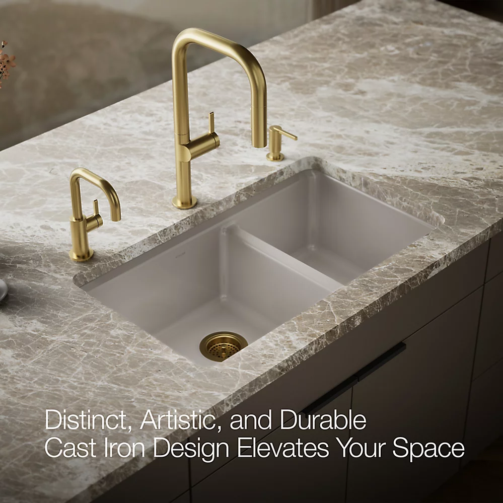 Kohler 8669-5UPC-TRF Riverby Offset Undermount Sink