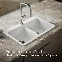 Kohler 8679-1A1-0 Riverby Double Equal Top Mount Sink