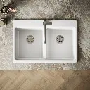 Kohler 8679-1A1-0 Riverby Double Equal Top Mount Sink