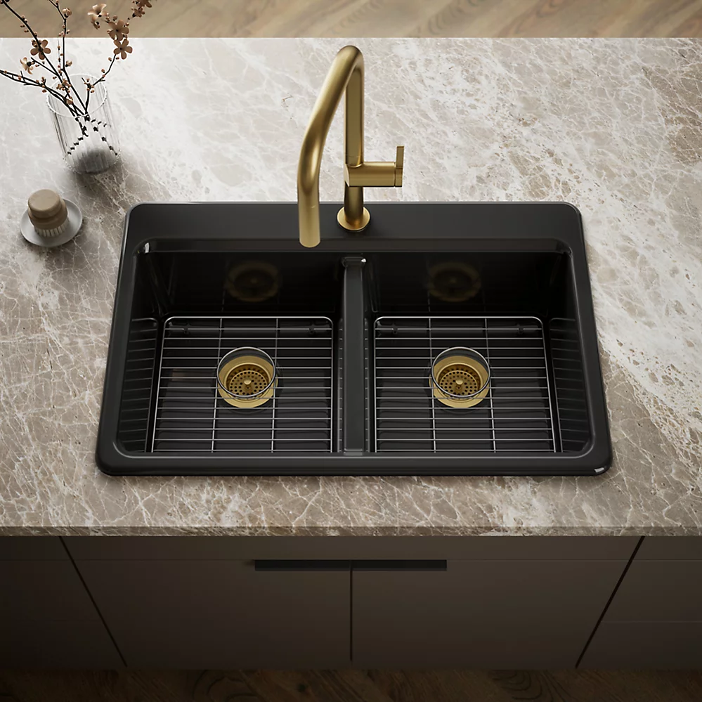 Kohler 8679-1A1-7 Riverby Double Equal Top Mount Sink