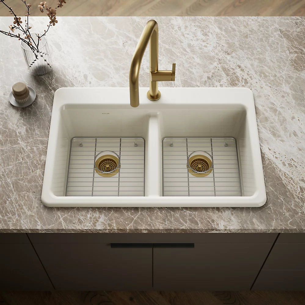 Kohler 8679-1A1-96 Riverby Double Equal Top Mount Sink