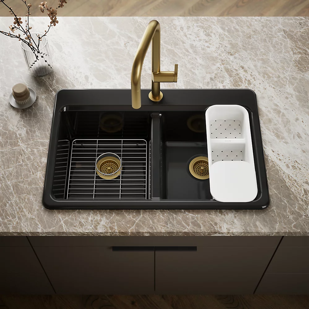Kohler 8679-1A2-7 Riverby Double Equal Top Mount Sink
